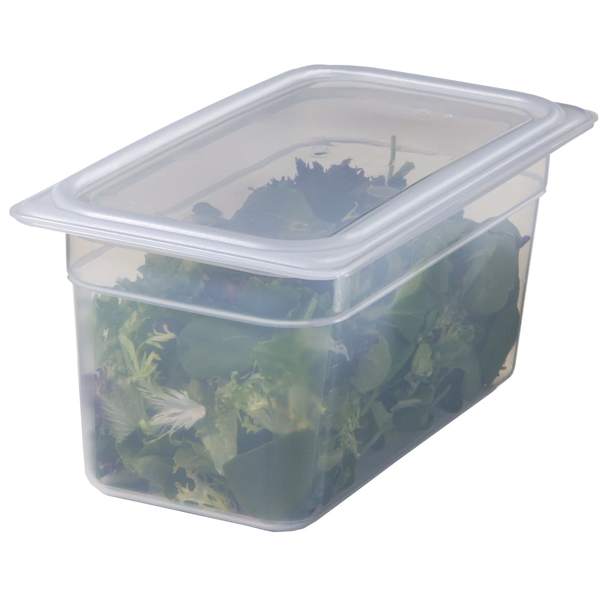 (6 kusů) CAMBRO | CAMWEAR® -polypropylenové nádoby GN 1/4 - mléčné - hloubka 100 mm