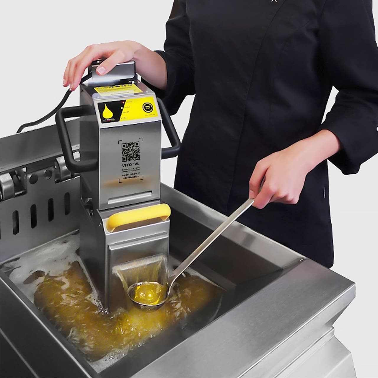 VITO | Portable frying oil filter - 100 litres/minute - for fryers from 20 litres upwards