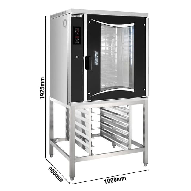 Bakery - combi steamer - digital - 10x EN 60x40 - incl. underframe, sheet metal rack