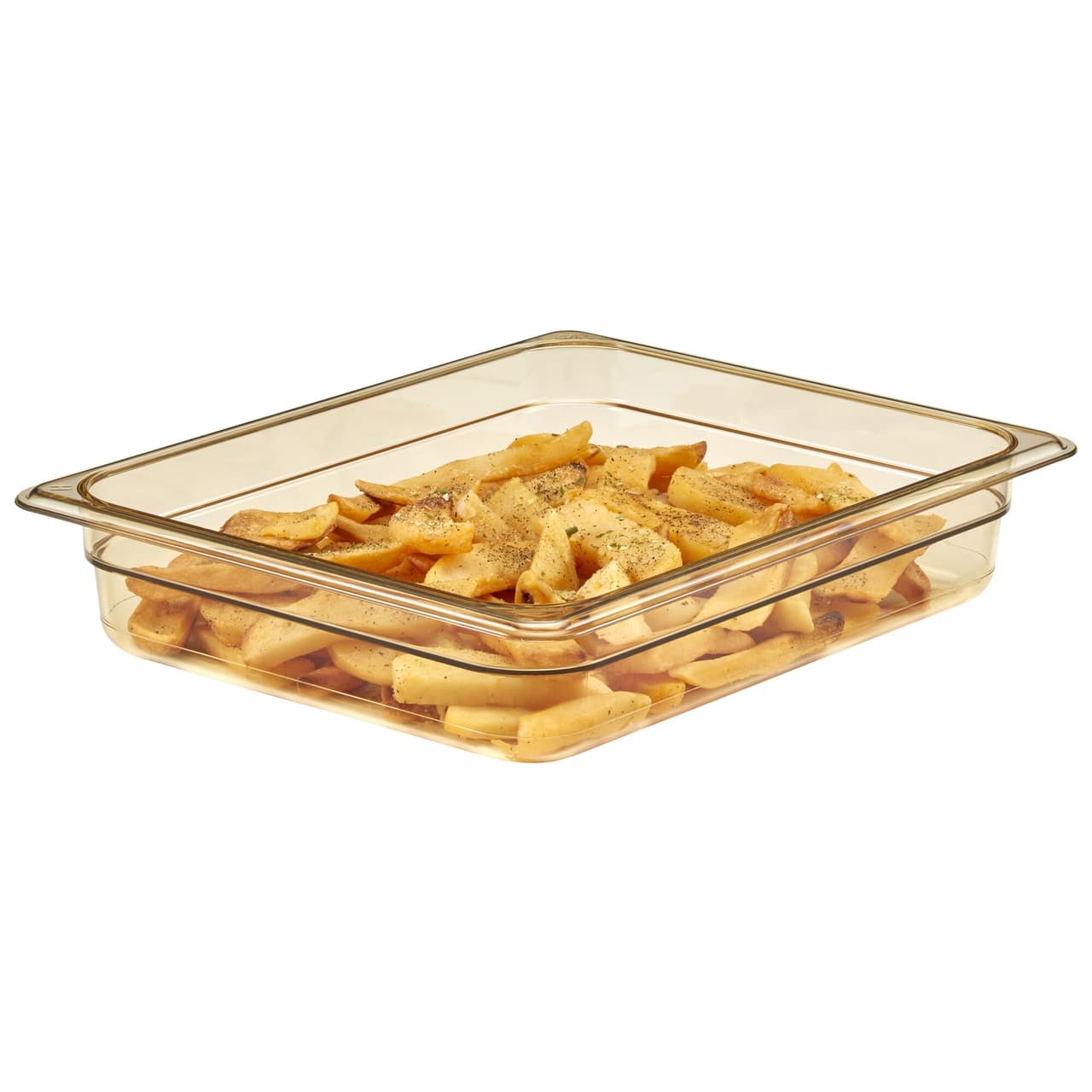 (6 Stück) CAMBRO | H-PAN™ -  Hitzebeständige GN-Behälter 1/2 - Bernstein - Tiefe 65 mm