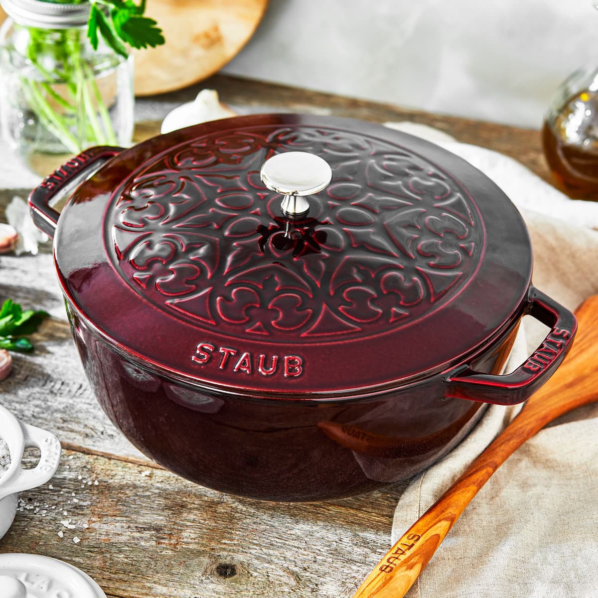 STAUB | LA COCOTTE - La Marmite Lily - Ø 240 mm - litina - grenadinově červená