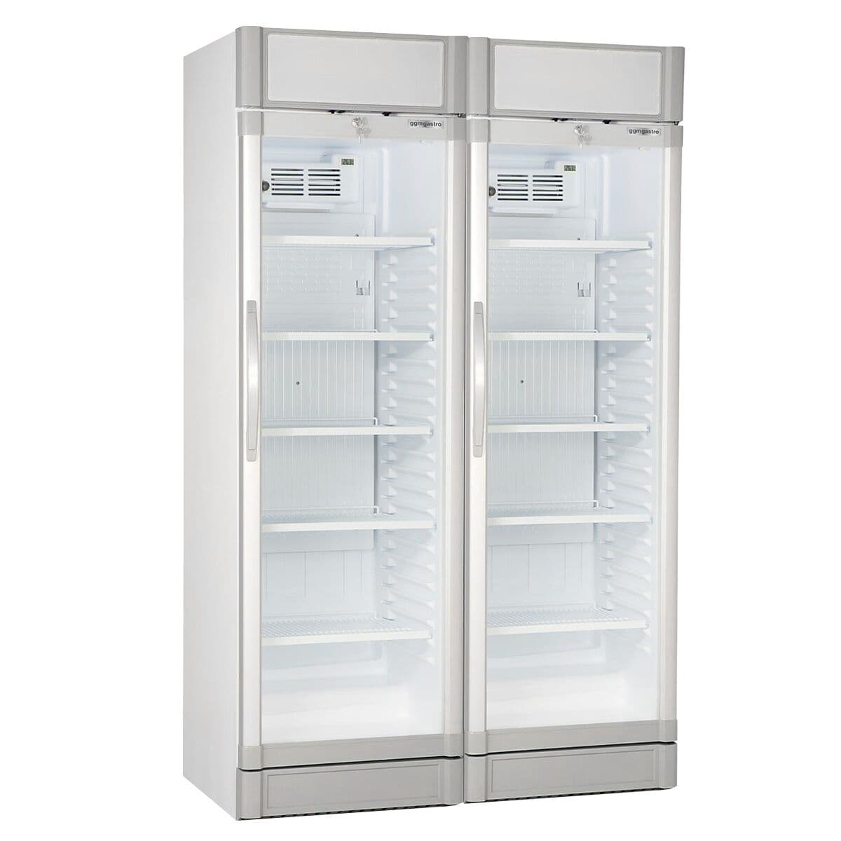 (2 pieces) Beverage refrigerator - 690 litres (total) - white/grey