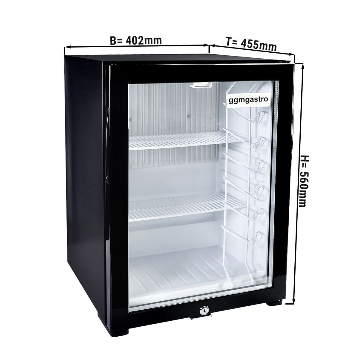 Minibar-Kühlschrank - 400mm - 40 Liter - 1 Glastür