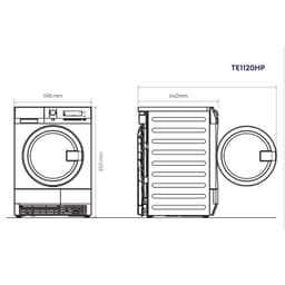 ELECTROLUX | myPRO TE1120HP - Chytrá profesionální sušička prádla - 8 kg - tepelné čerpadlo