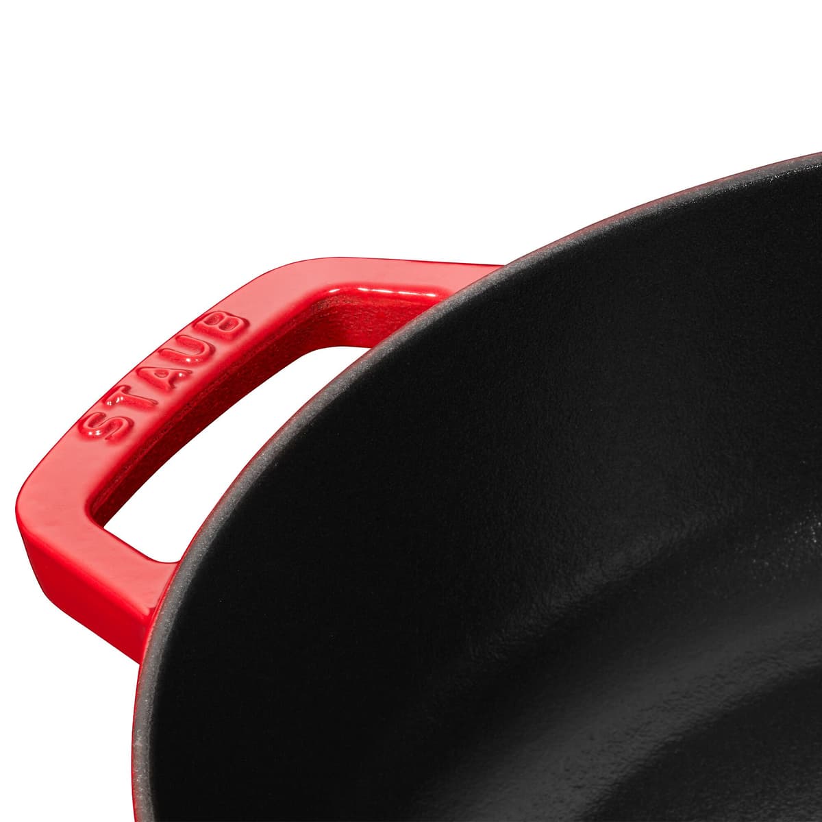 STAUB | BRAISERS - Pečicí hrnec s kapkovitou strukturou Chistera - 280 mm - litina - třešňově červený