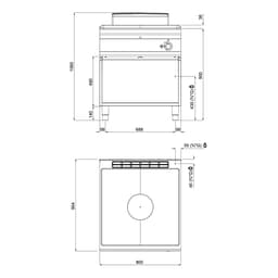 Plynový sporák - 13 kW