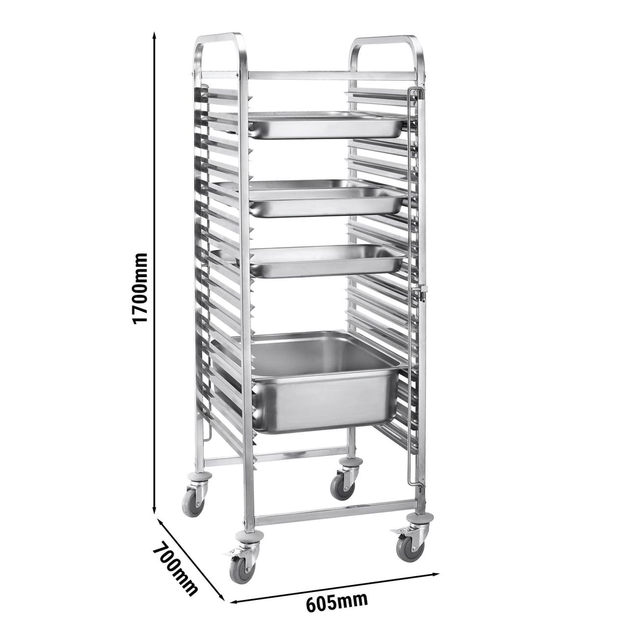 Tray trolley - for 16x GN 2/1