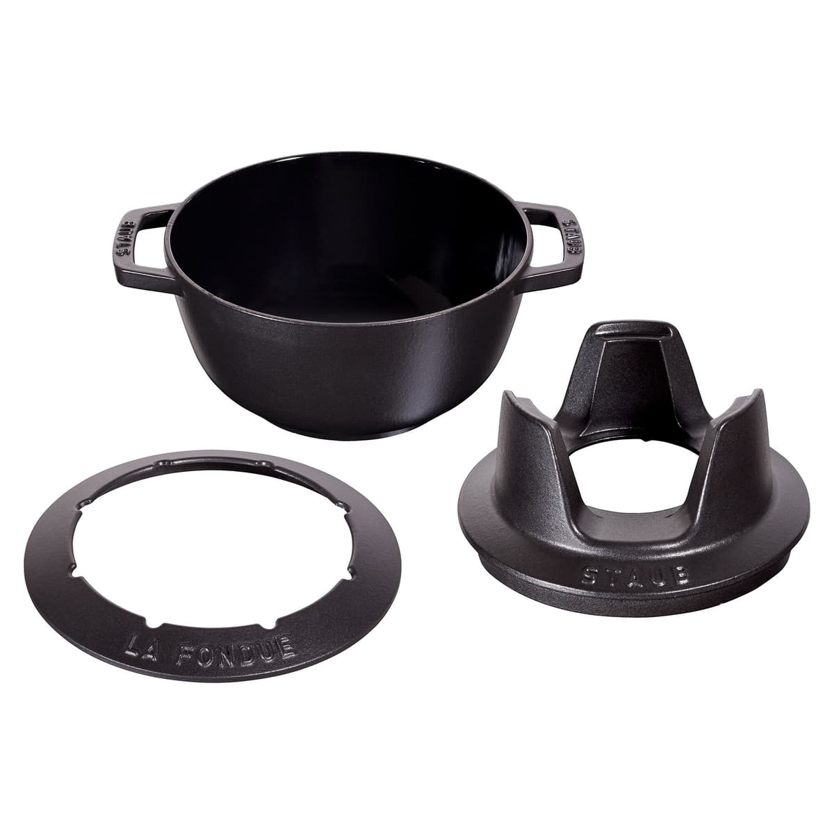 STAUB | SPECIALITIES - Sada na fondue - Ø 200 mm - litina - černá