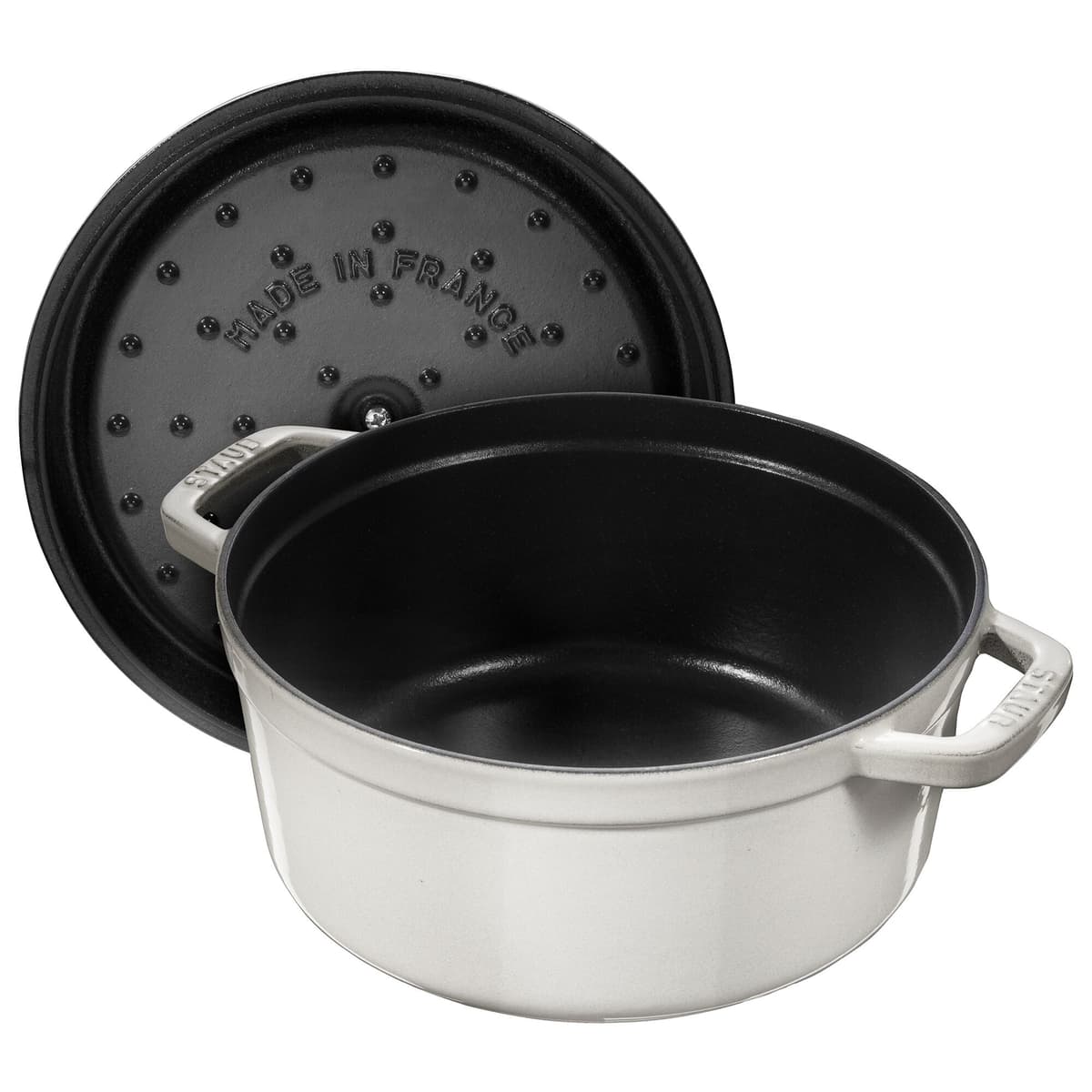 STAUB | LA COCOTTE - kokotka - Ø 240 mm - litina - bílý lanýž