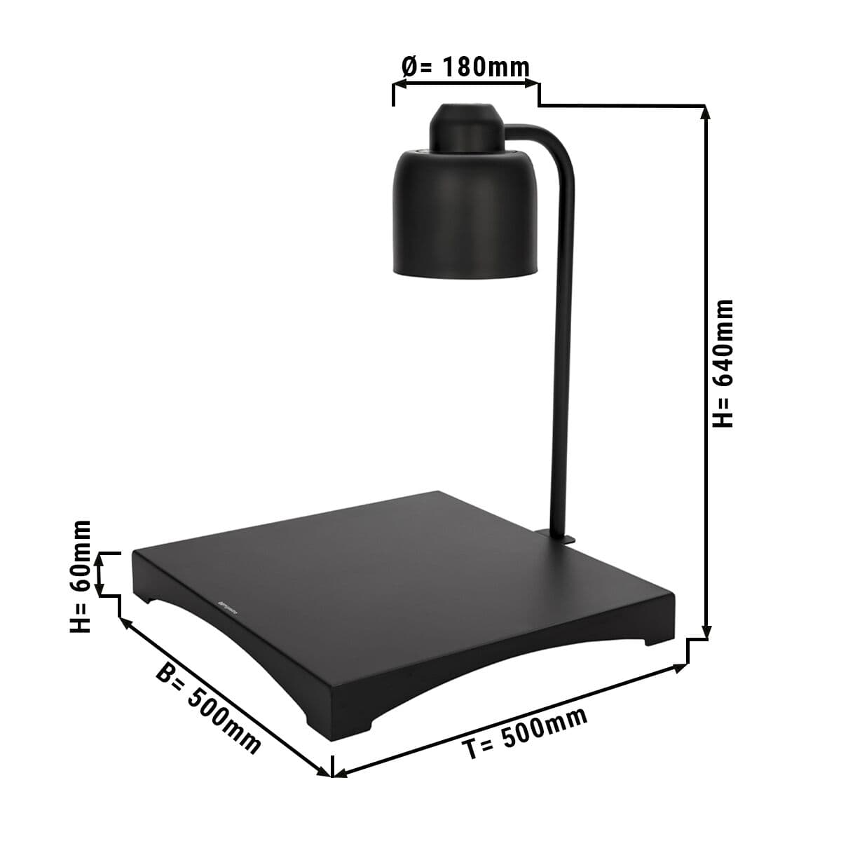 Buffet Warming Lamp - Square	