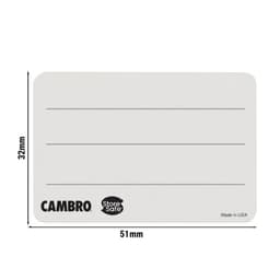 (24 Stück) CAMBRO | StoreSafe® Rotationsetiketten - unbeschriftet - 250 Etiketten pro Rolle