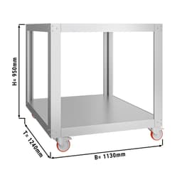 Podstavec pro pec na pizzu s 1 pečicí komorou - 6x 34 cm