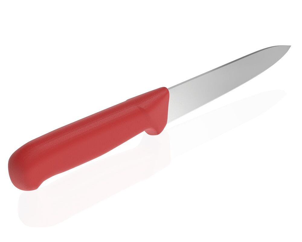 Tranžírovací nůž - 18 cm - červený