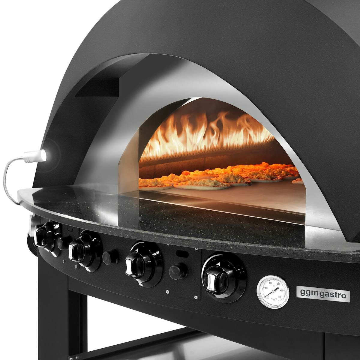 Gas pizza oven - Black - 11x 25cm - Manual