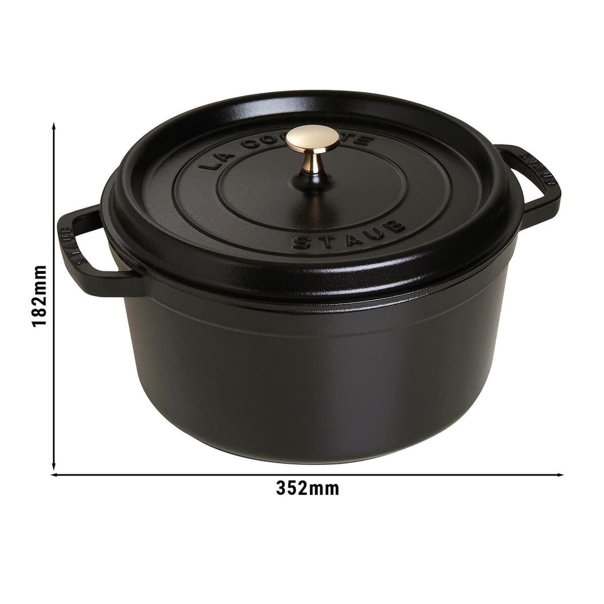 STAUB | LA COCOTTE - kokotka - Ø 280 mm - litina - černá