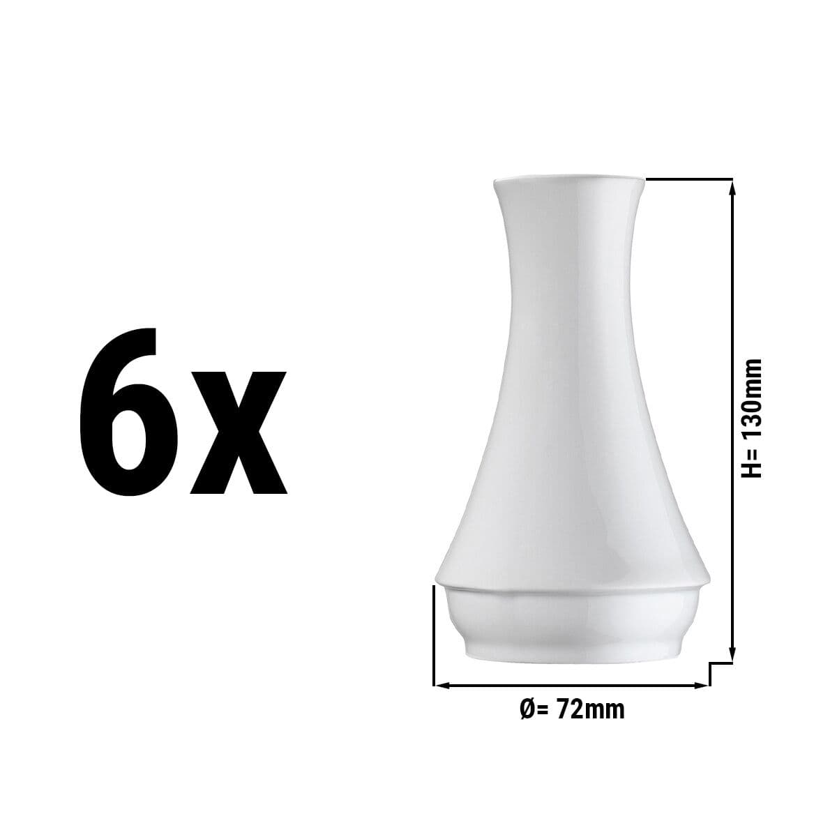 (6 pieces) MIX & MATCH - Flower Vase	