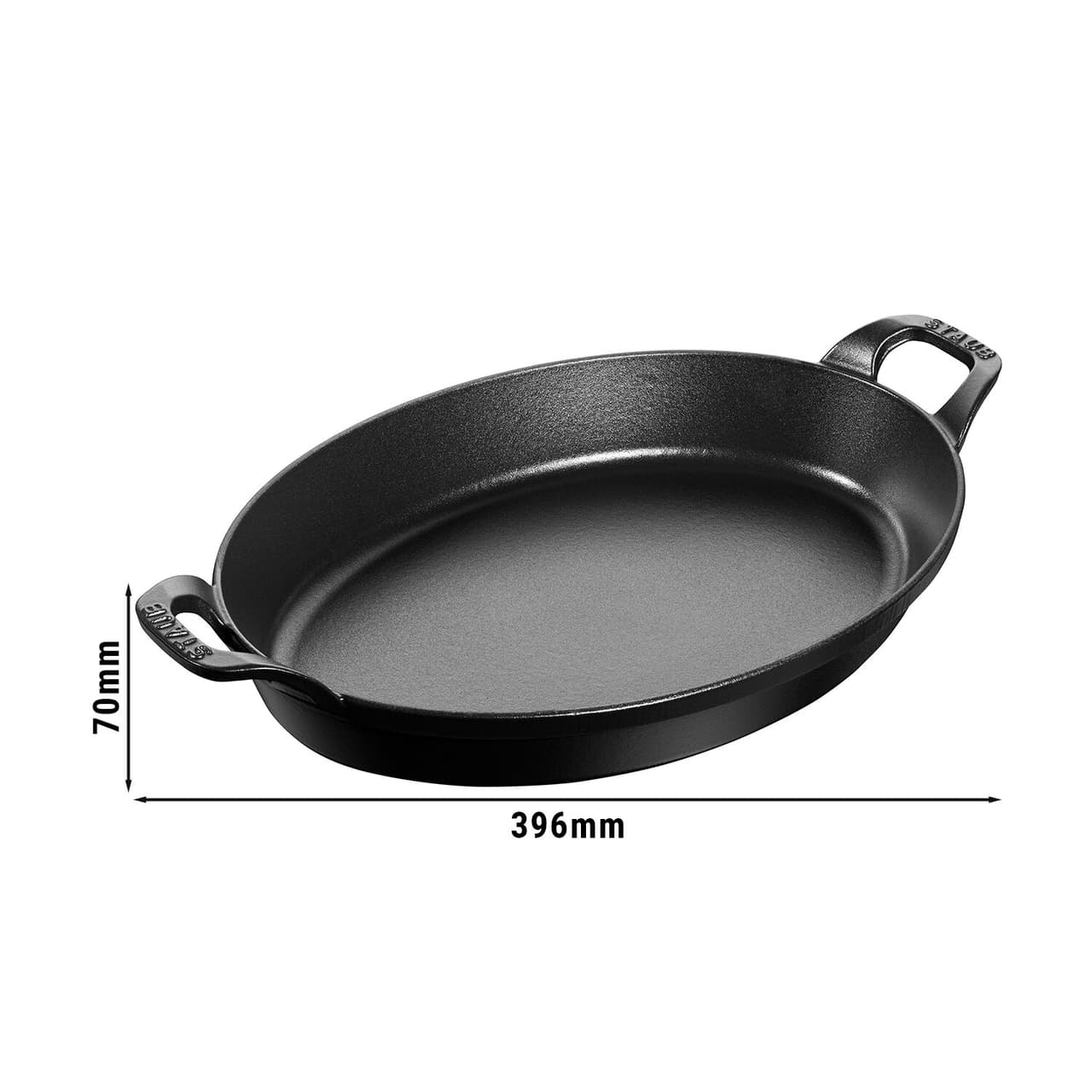 STAUB | SPECIALITY - Forma do trouby - oválná - 320 mm - litina - černá