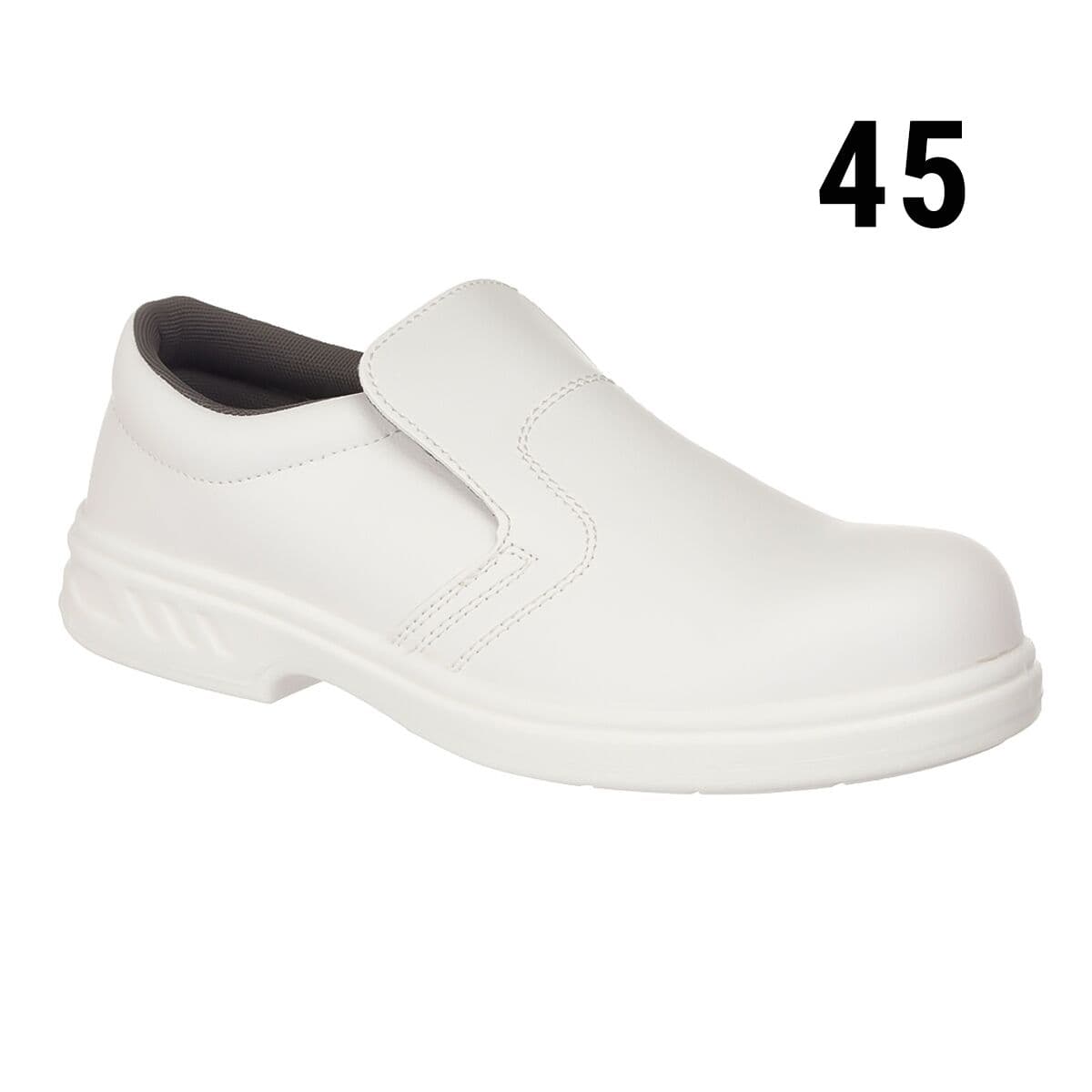 Steelite safety slippers - White - Size: 45	