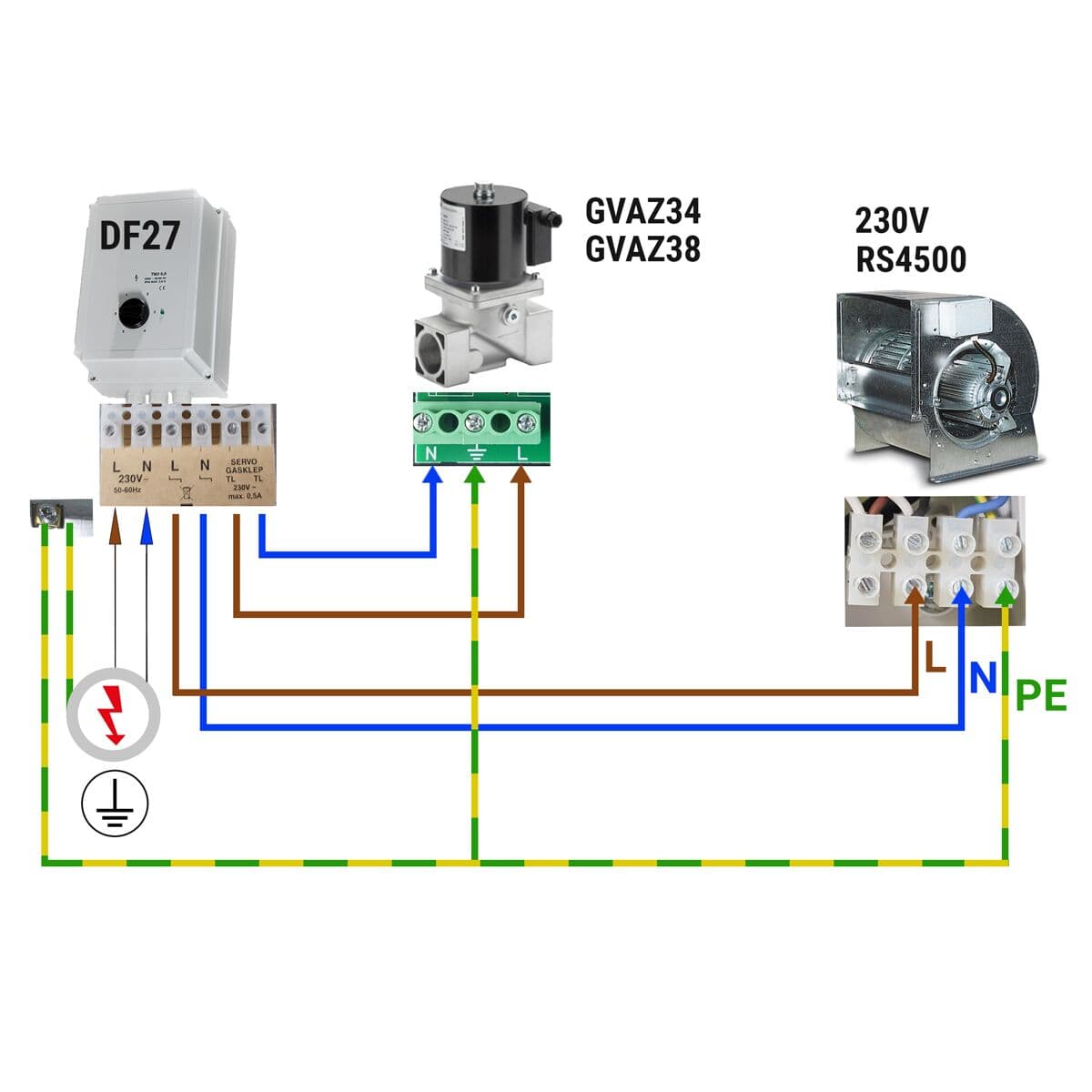 Drehzahlregler mit 5 Stufen - 230Volt - 7 Ampere