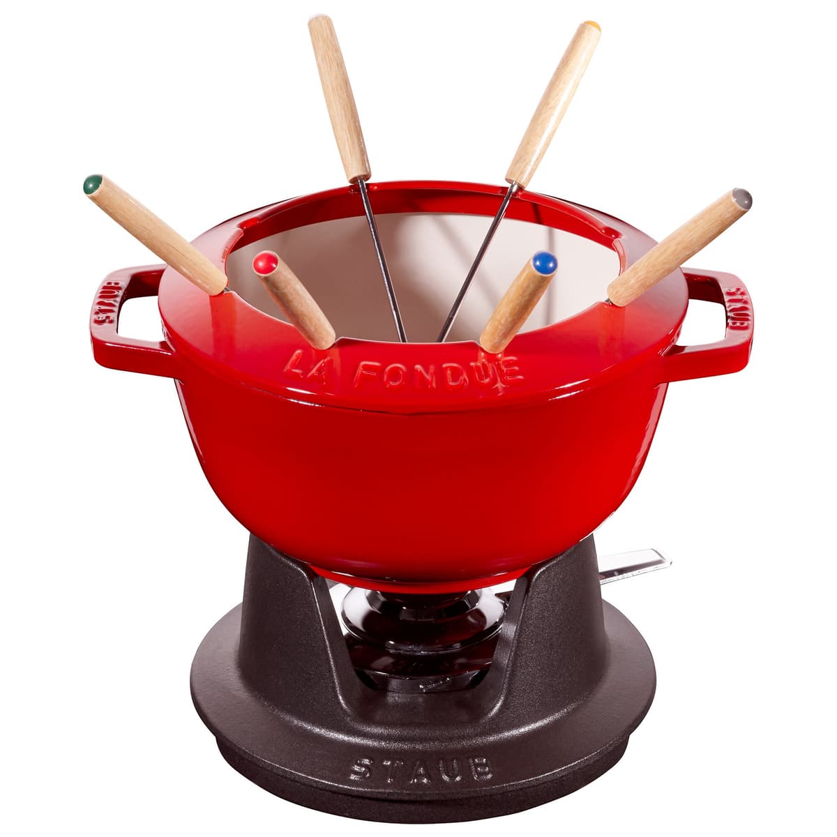 STAUB | SPECIALITY - Sada na fondue - Ø 200 mm - litina - třešňově červená