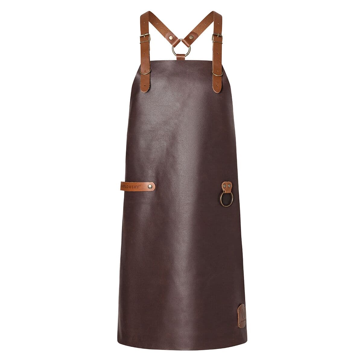 Karlowsky - Leather Bib Apron X-Style - Mocha