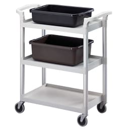 CAMBRO | Polypropylenový servírovací vozík - 965x410mm - se 3 policemi - šedý skvrnitý