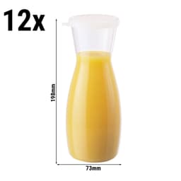 (12 kusů) CAMBRO | CAMLITER® - Karafa na nápoje - 0,5L - včetně krytu