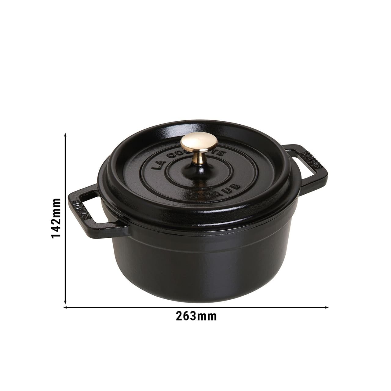 STAUB | LA COCOTTE - Cocotte - Ø 200mm - Gusseisen - Schwarz