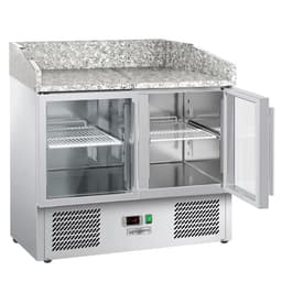 Chladicí stůl na pizzu ECO - 900x700 mm - 2 skleněné dveře