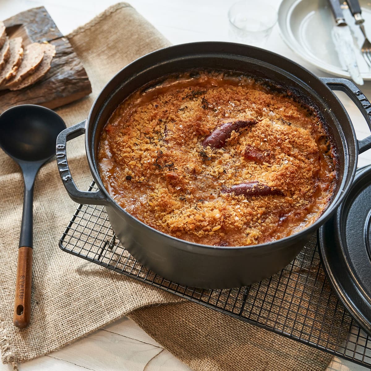 STAUB | LA COCOTTE - Hrnec Cocotte mělký - Ø 280 mm - litina - černá