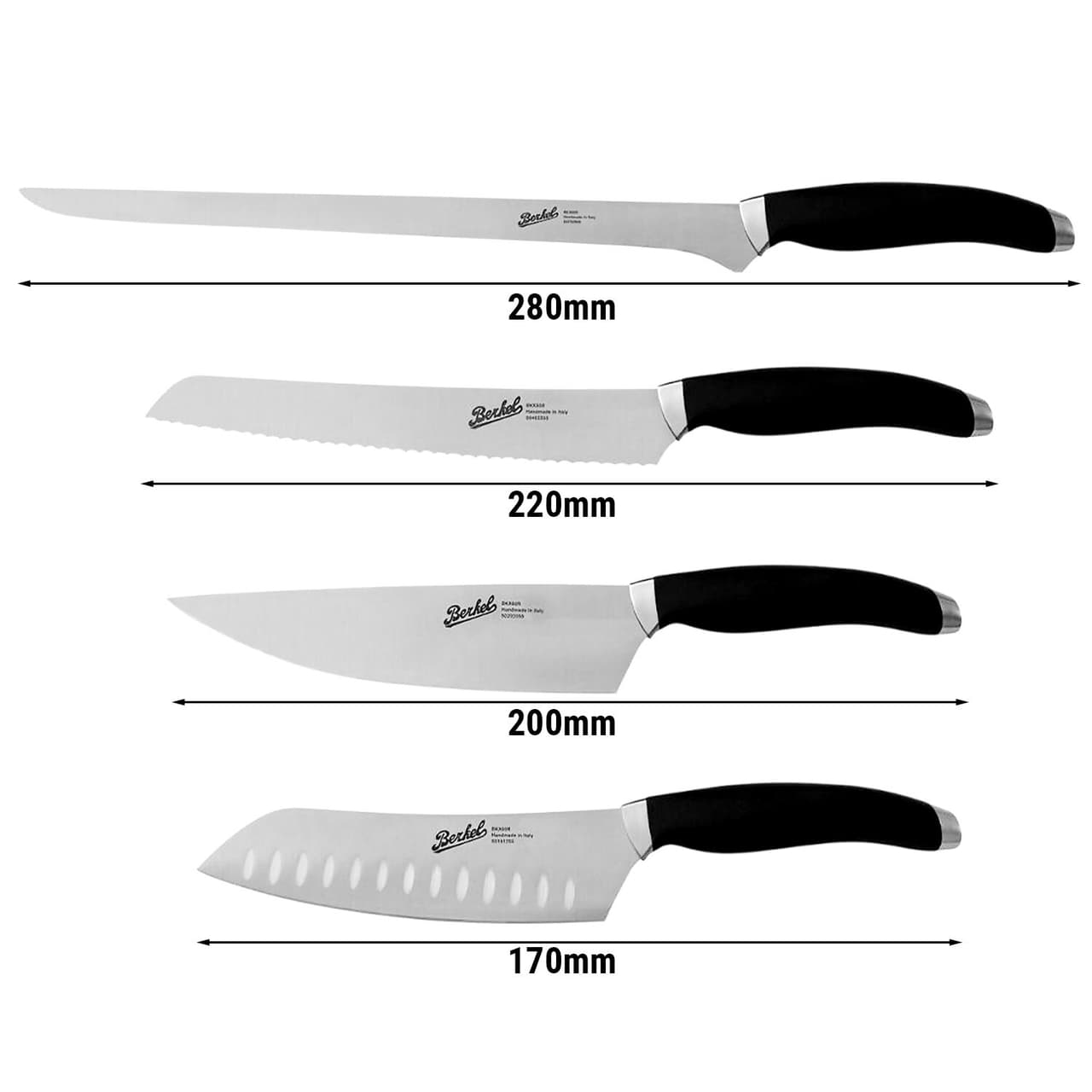 BERKEL | TEKNICA - Sada kuchařských nožů - 4dílná