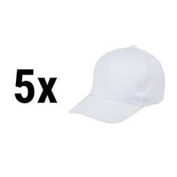 (5 pieces) Karlowsky Basecap Action - White