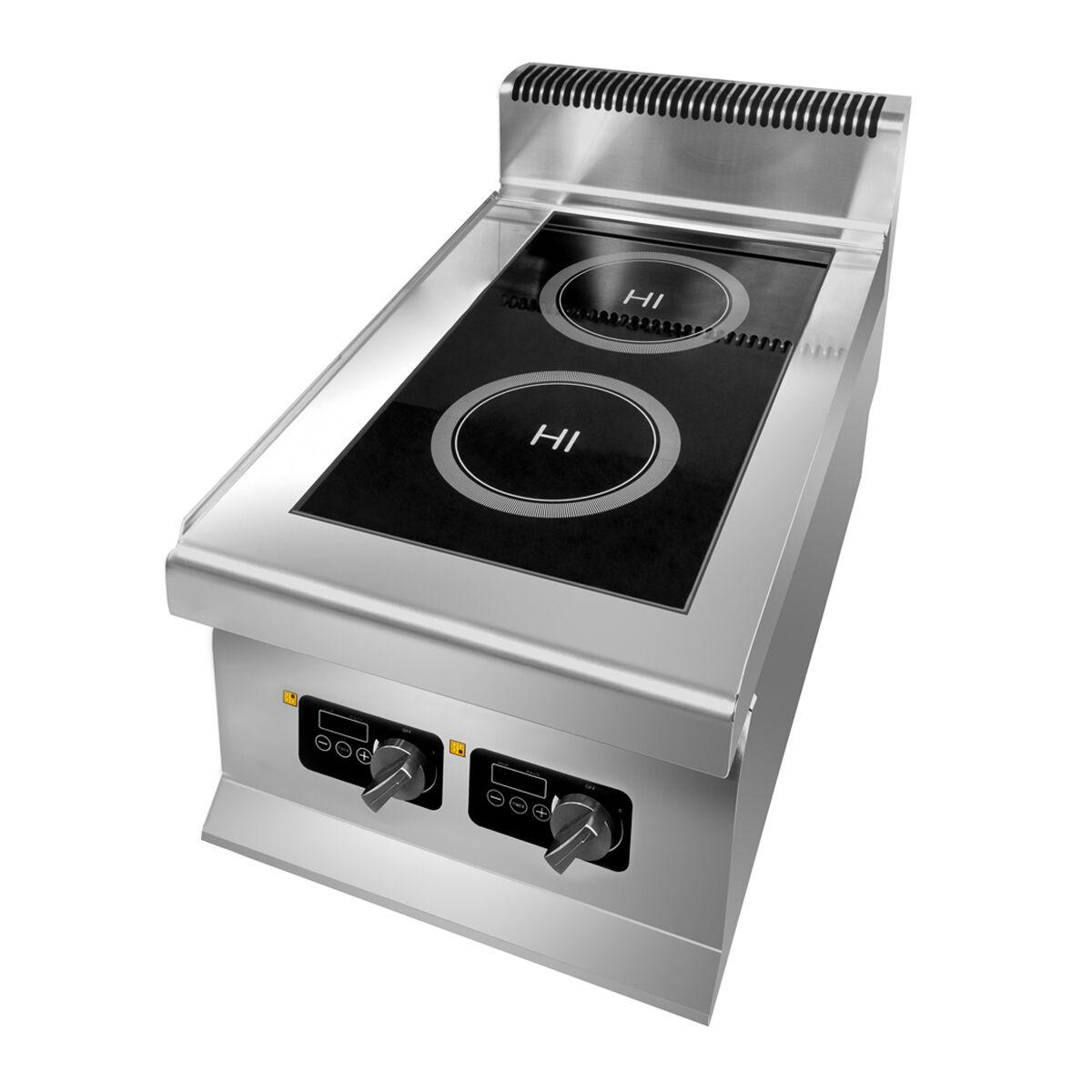 Induction stovetop - with 2 hobs (2x 3 kW)