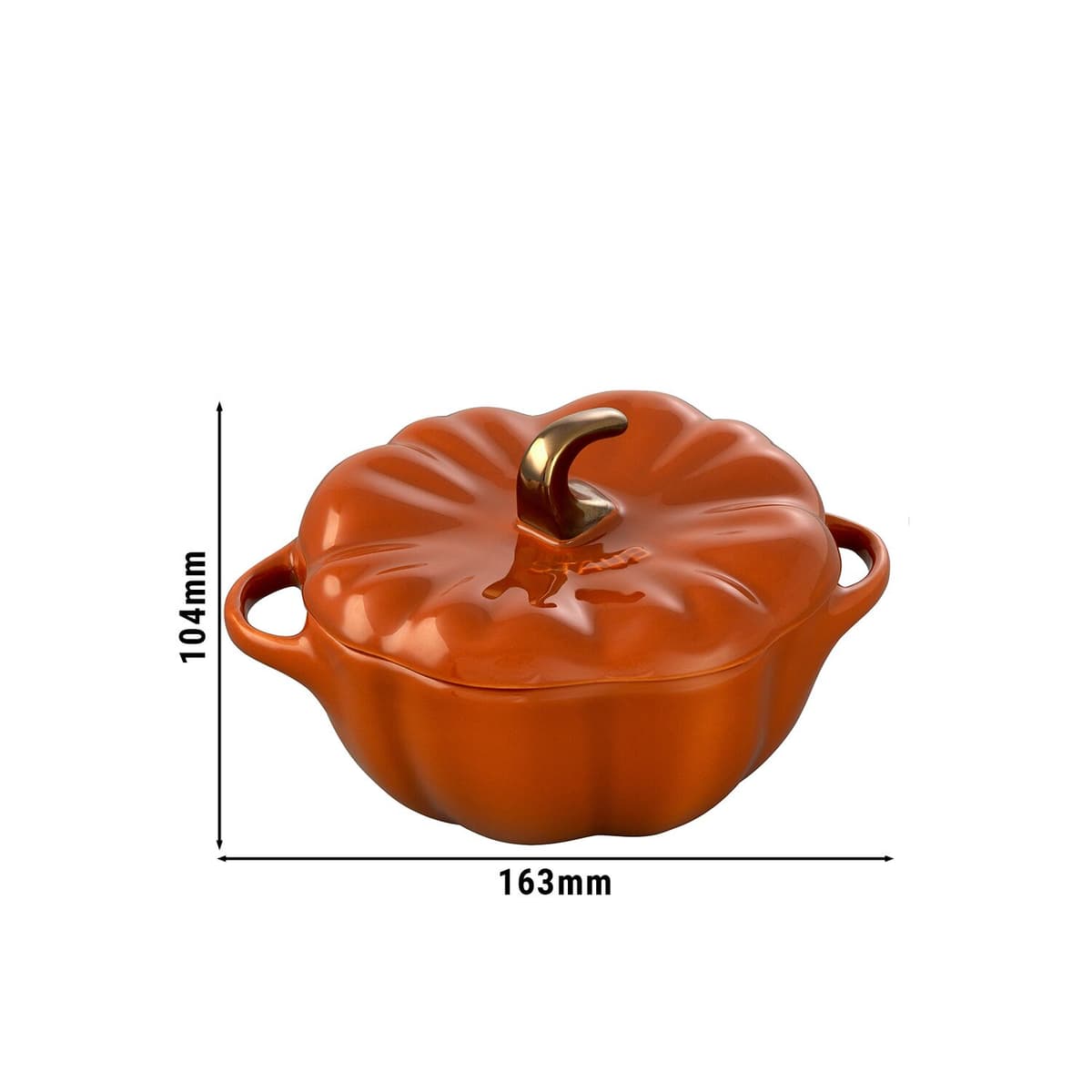 STAUB | CERAMIQUE - kokotka - tvar dýně - Ø 120 mm - keramika - skořice