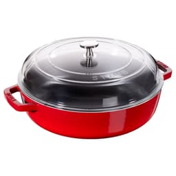 STAUB | BRAISERS - Bräter mit Glasdeckel - 240mm - Gusseisen - Kirsch-Rot