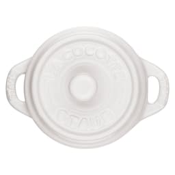 STAUB | CERAMIQUE - mini kokotka - Ø 100 mm - kulatá - keramika - čistě bílá