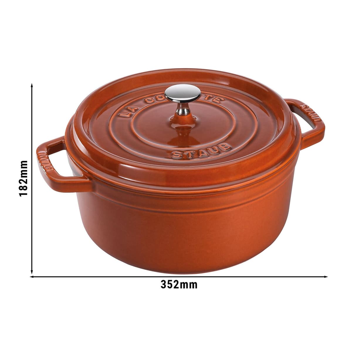 STAUB | LA COCOTTE - kokotka - Ø 280 mm - litina - skořicová