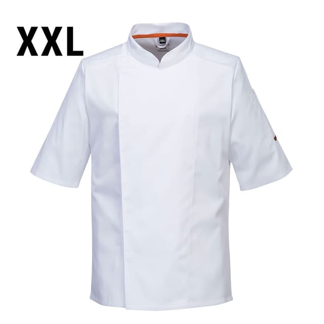 Short Sleeve MeshAir Pro Chef Jacket - White - Size: XXL