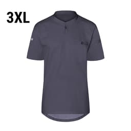 (6 pieces) Karlowsky - Short Sleeve Men's Work Shirt Performance - Anthracite - Size: 3XL