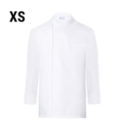 (6 pieces) Karlowsky Long Sleeve Throw Over Cooking Shirt - White - Size: XS