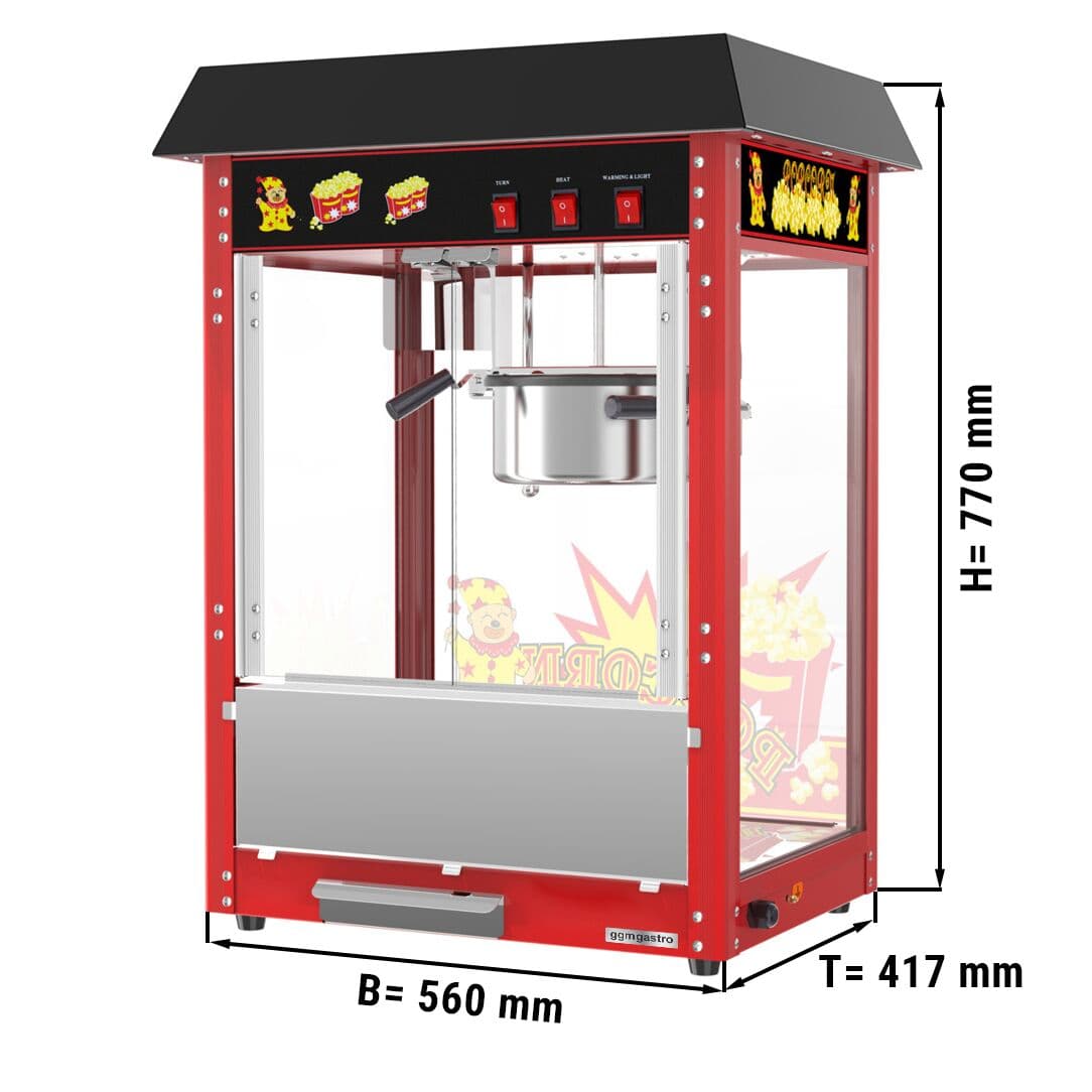 Popcornmaschine - 5 kg/h - mit 1 Kessel