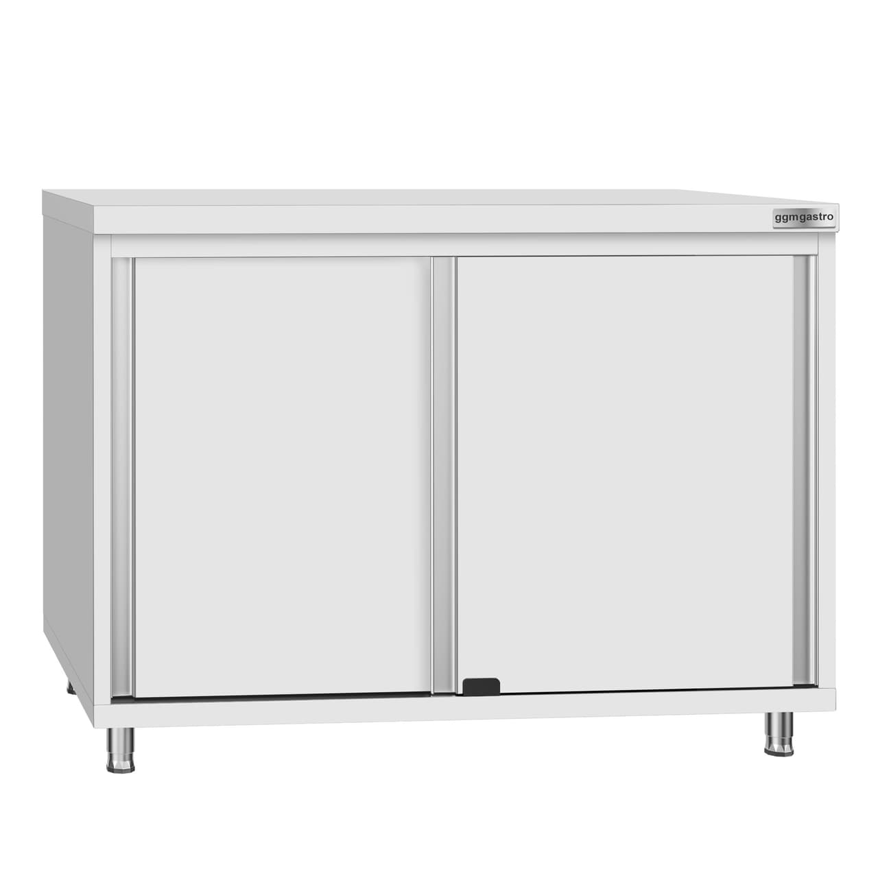 Stainless steel work cabinet ECO - 1000x700mm - with sliding door