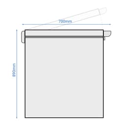 Freezer - 985mm - 236 litres - plastic lid - incl. partition wall