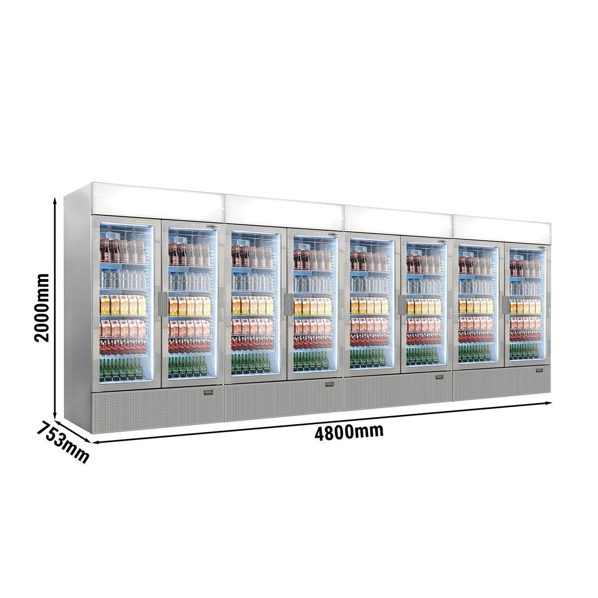 (4 pieces) Beverage refrigerator - 4192 litres (total) - grey