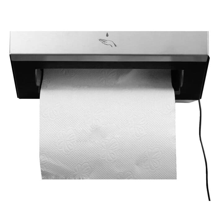 Touchless paper towel dispenser - stainless steel