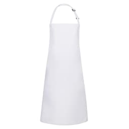 (6 pieces) Karlowsky - Water repellent bib apron - White