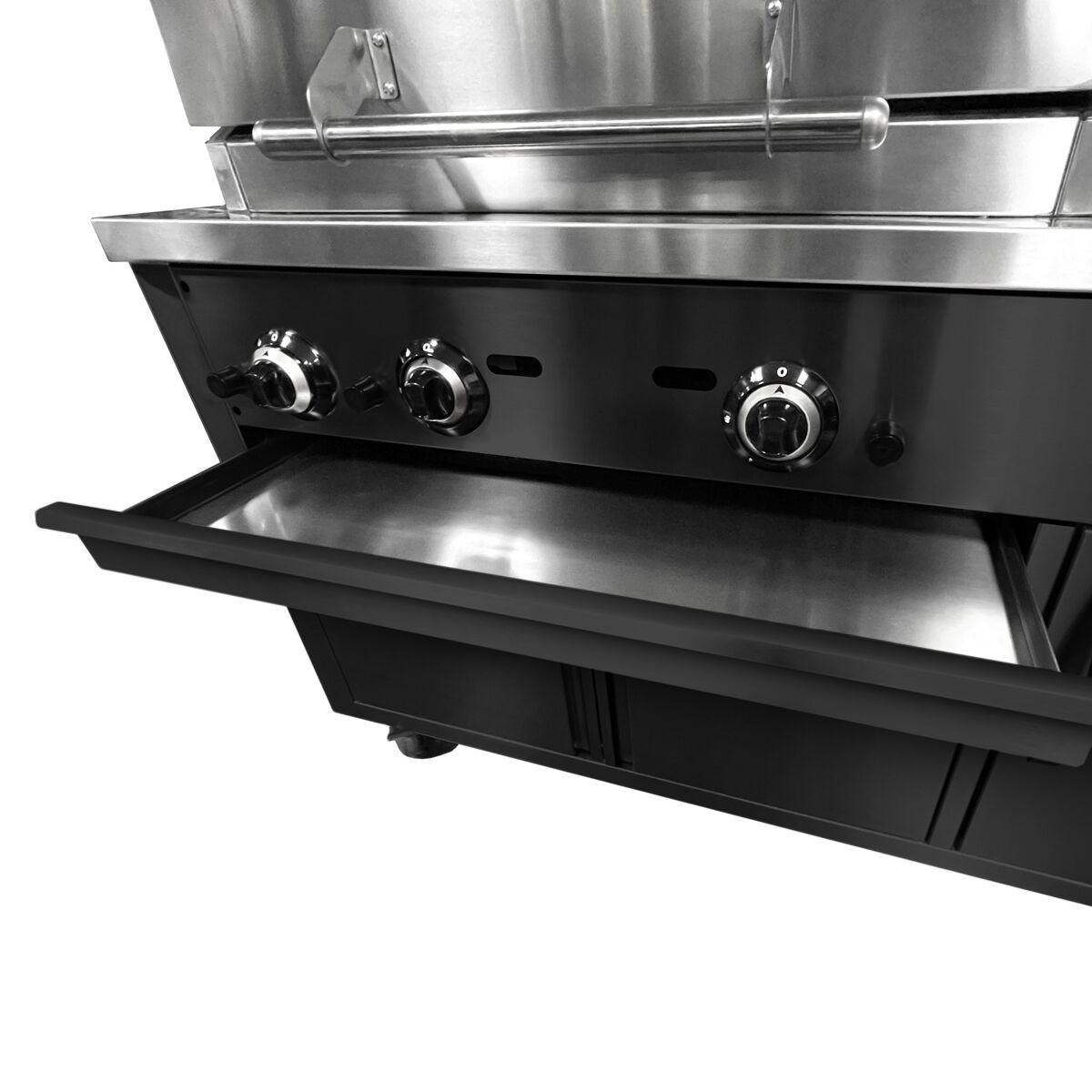 Grill Station - Professional BBQ Kitchen - Black	