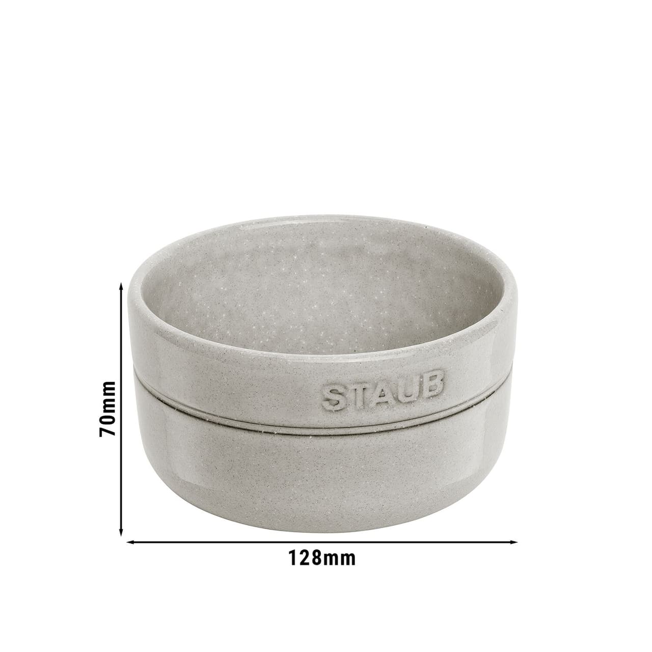 STAUB | DINING LINE - Mísa - Ø 120 mm - keramika - bílý lanýž