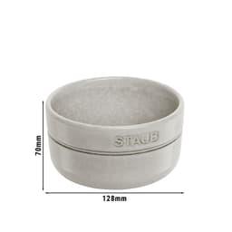 STAUB | DINING LINE - Mísa - Ø 120 mm - keramika - bílý lanýž