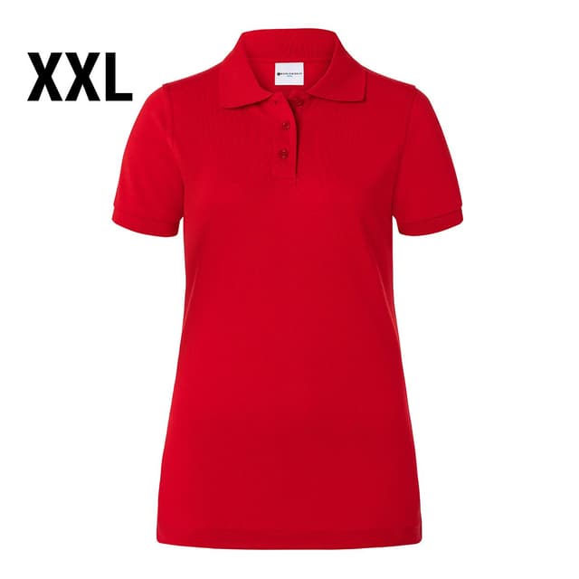 Karlowsky - Ladies Workwear Poloshirt Basic - Red - Size: 2XL